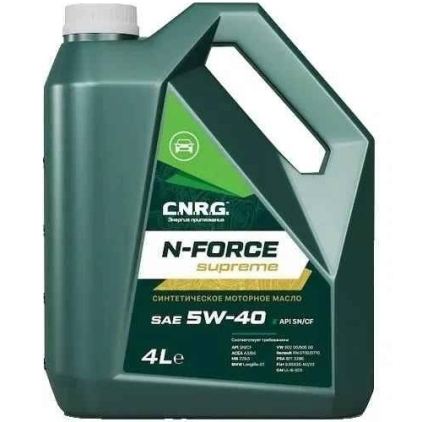Масло моторное CNRG N-Force Supreme 5W40 4л. SN/CF 